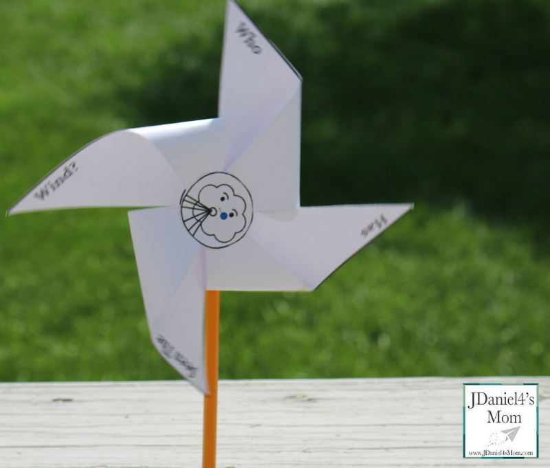 Windy and Cool Science Experiments with Free Printable Pinwheel