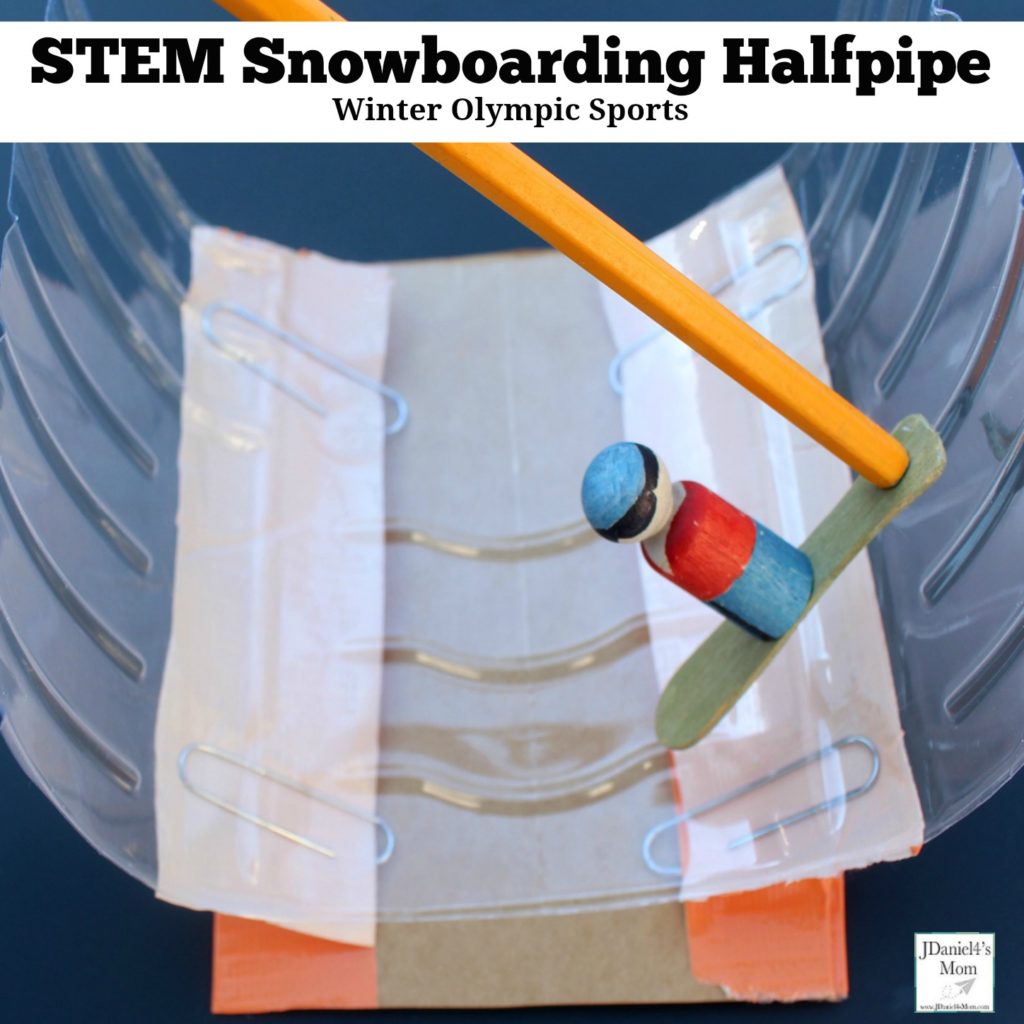 Winter Olympic Sports - STEM Snowboarding Halfpipe : This is a fun STEM activity that can be used for creative play.