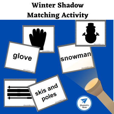 Winter Shadow Matching Activity