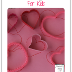 Two activities using Valentine's Day heart cookie cutters for kids.
