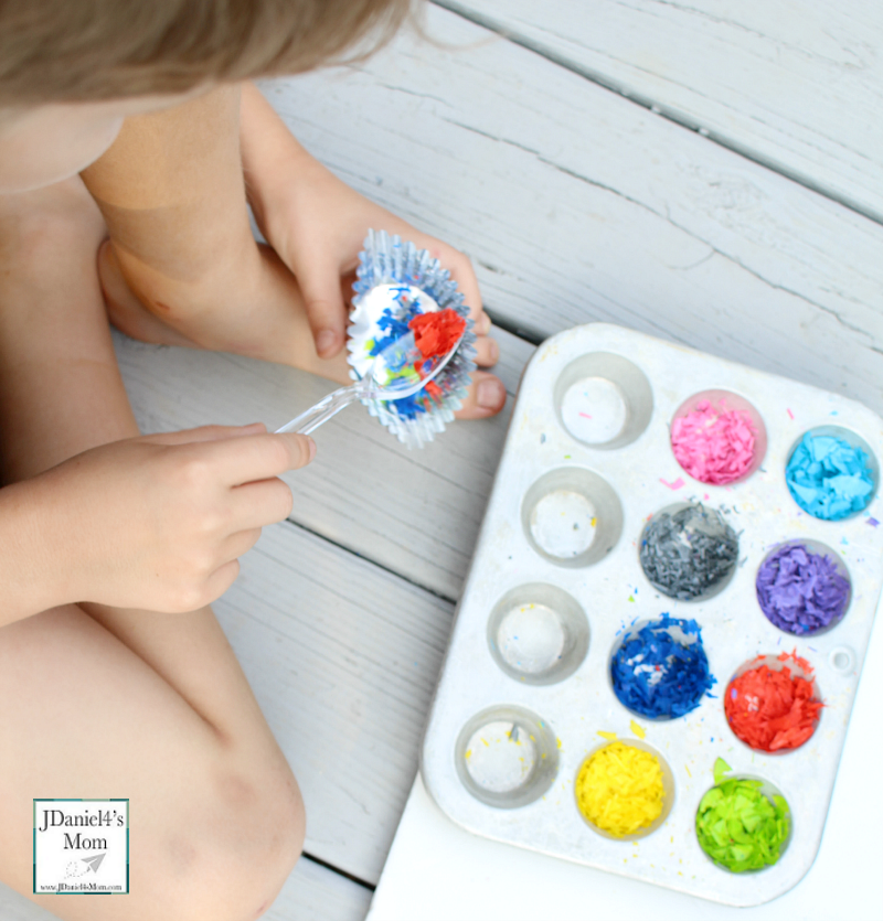 Creating 3 Types of Rocks with Crayon Shavings