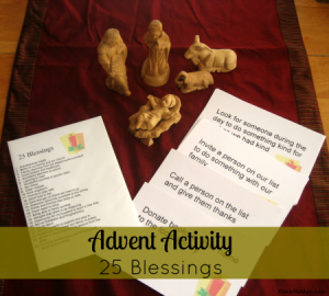 25 Blessings Advent Countdown Activities for Kids