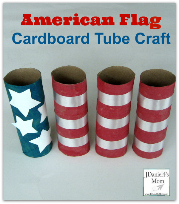 American Flag Cardboard Tube Craft