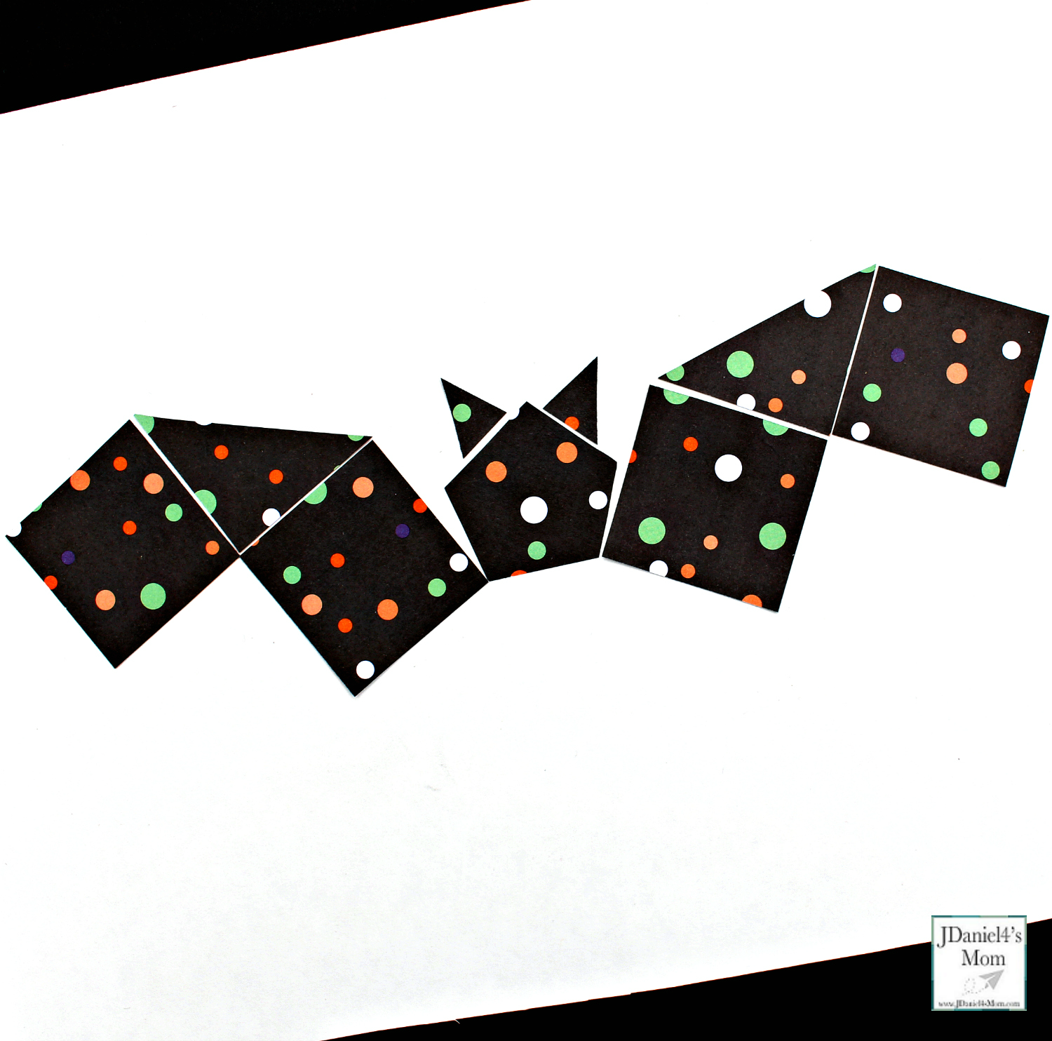 Halloween Bat Crafts That Explore Shapes - Made with Polka Dot Paper