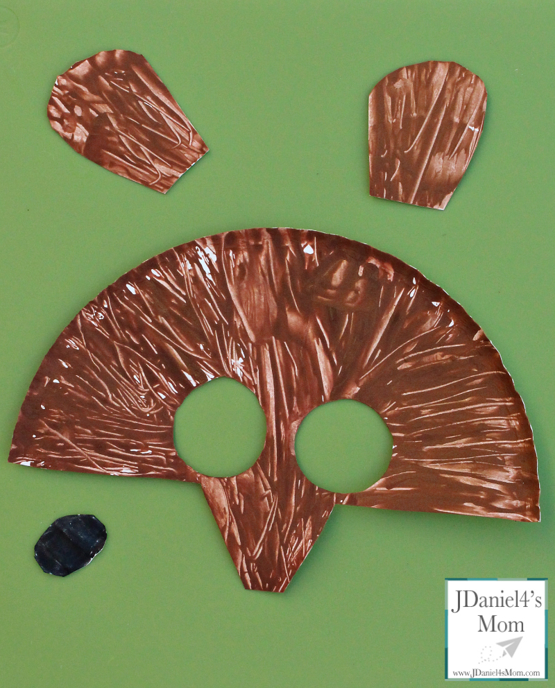 brown bear painted plate parts