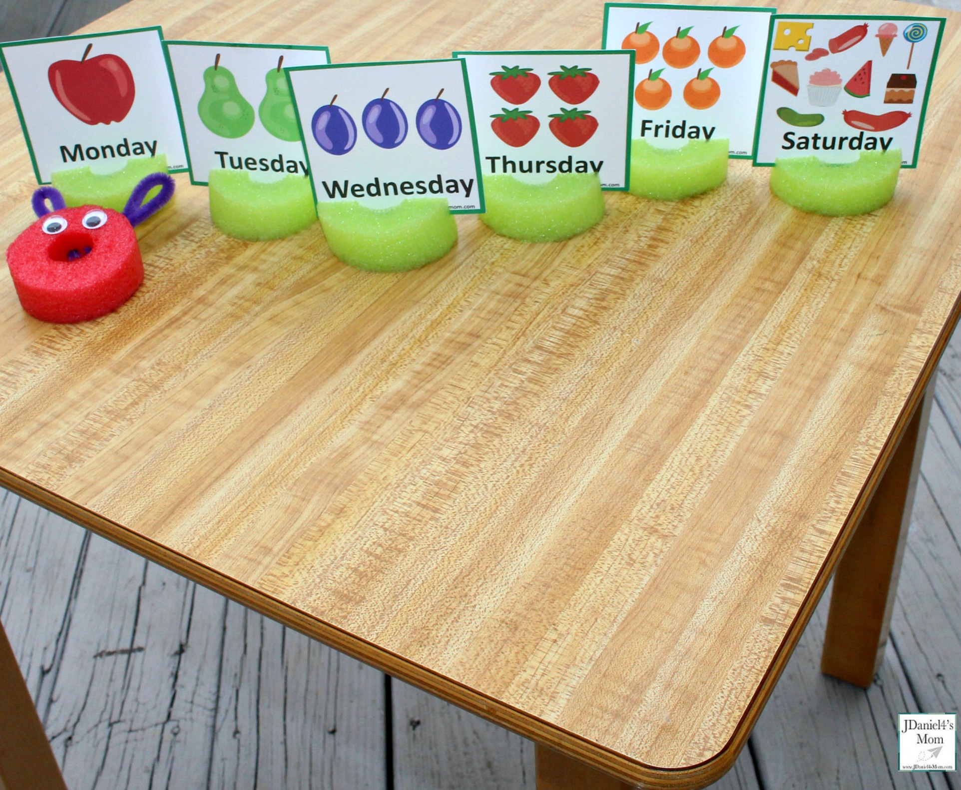 The Very Hungry Caterpillar Number Sequencing Activities with Printables - Exploring the days of the week.