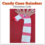 Christmas Craft - Candy Cane Reindeer