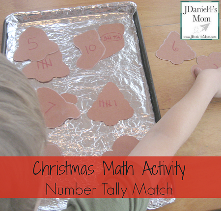 Christmas Math- Activity Number Tally