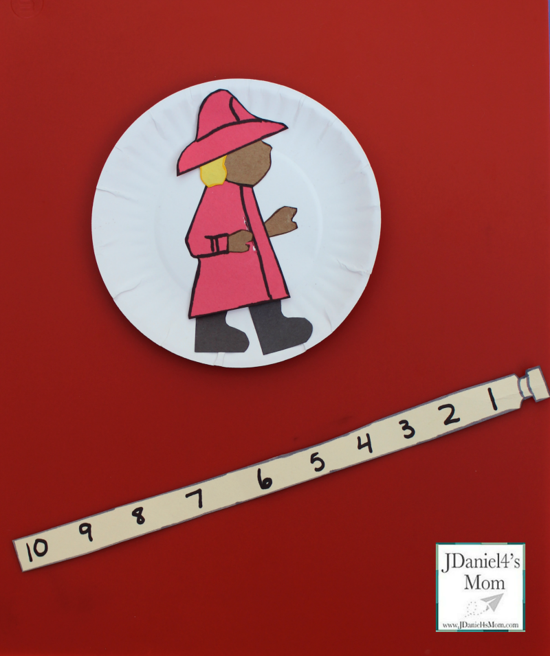 Community Helpers Fire Hose- This is a great way to work on counting on. Children can see the numbers coming before and after the number they are pulling through.