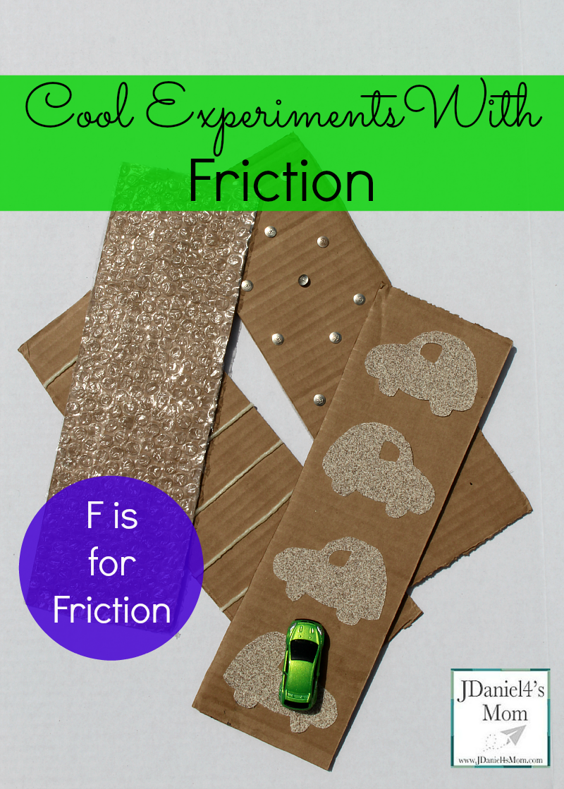 cool experiment with friction- f is for friction