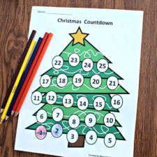 Christmas Countdown Calendar And Learning Activity