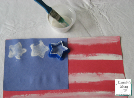 Crafts for Kids- Painted American Flag