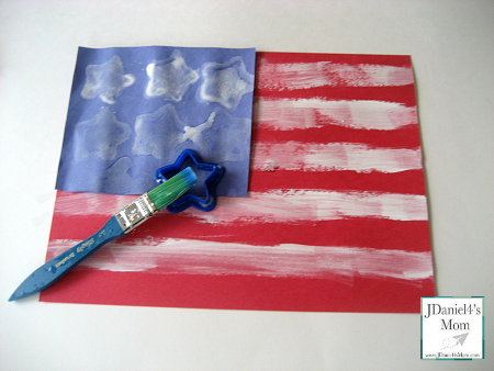 Crafts for Kids- Painted American Flag