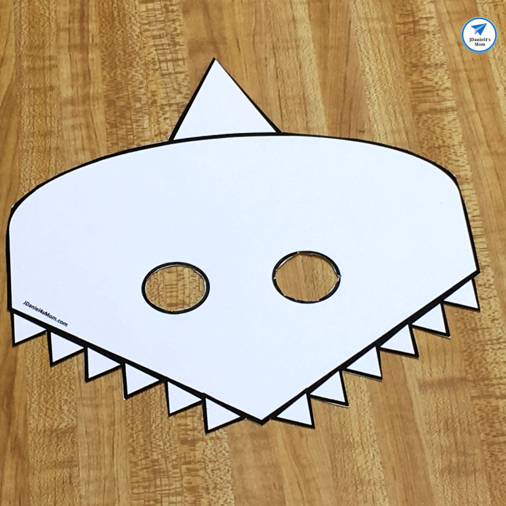 Cute Shark Mask Template Flexiplan Online