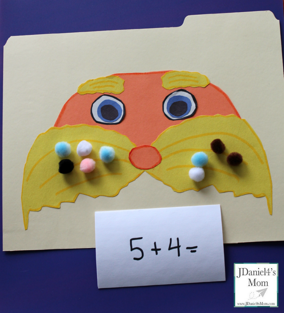 Doctor Seuss Math Game- Lorax Adding