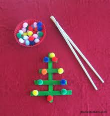 Christmas Activity- Balancing Pom Poms