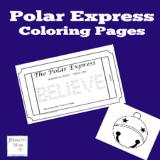 Polar Express Coloring Pages