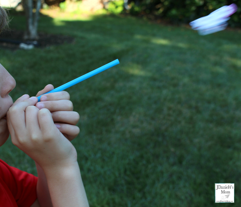 Fireworks Straw Rockets with Printable - Soaring Rocket