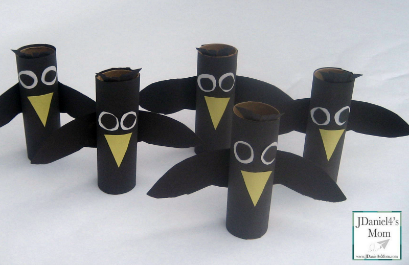 Five Little Crows- Preschool Games, Songs, and Craft