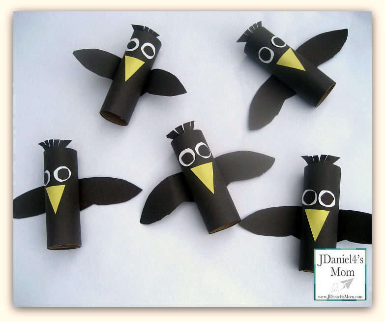Five Little Crows- Preschool Games, Songs, and Craft