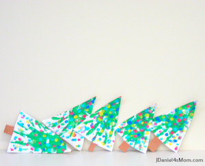 Five Little Christmas Trees Song and Craft