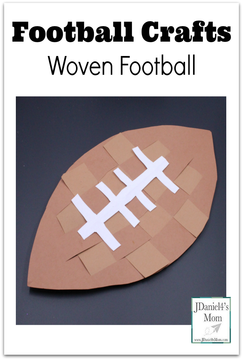 This post shares several wonderful football crafts. The featured craft is the woven football craft pictured above.