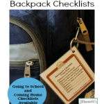 Free Pintables Backpack Checklist- Going to School and Coming Home