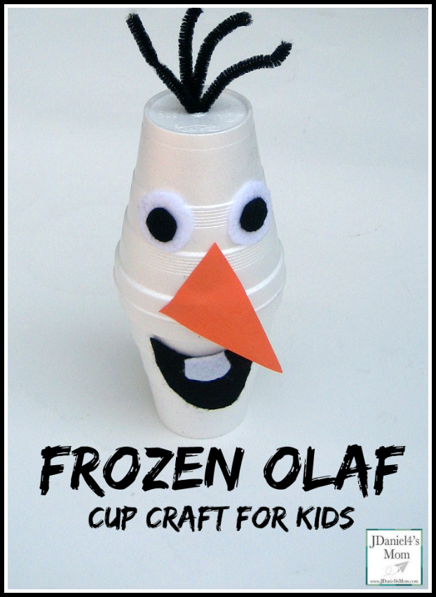 frozen-olaf-cup-craft-for-kids-completed