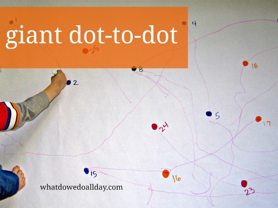 Dot Day Activities and Crafts for Kids -Giant Dot to Dot