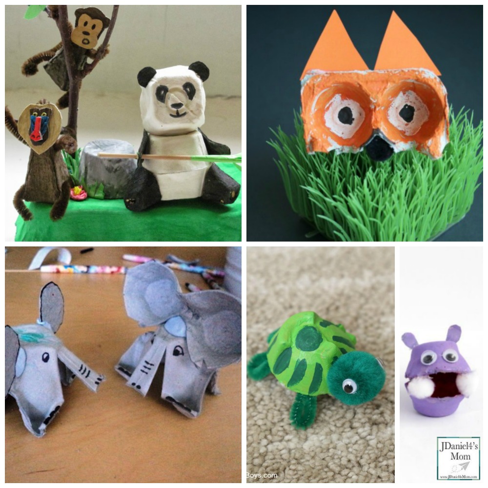 Goodnight, Gorilla and Other Zoo Animal Egg Carton Crafts