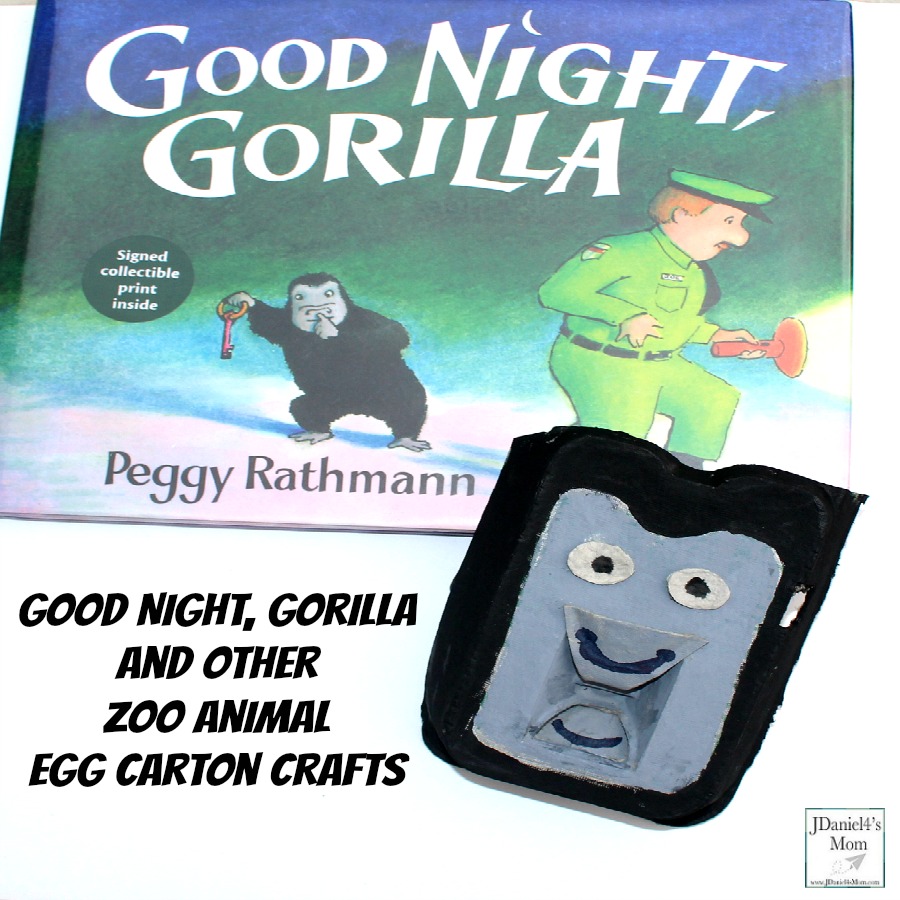 Goodnight, Gorilla and Other Zoo Animals Egg Carton Crafts