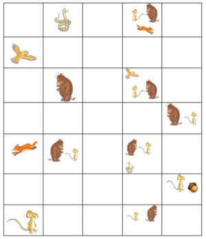 Code Activity for Kids- Gruffalo Coding Sheet