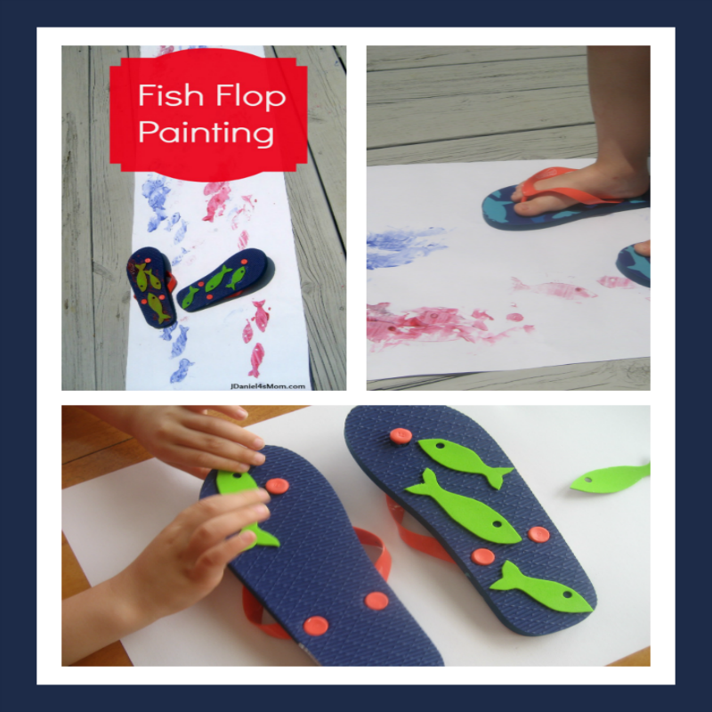 Summer Craft - Fish Flop Painting