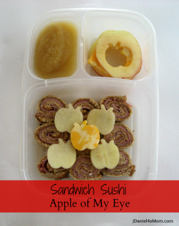 Kids Lunch Apple of My Eye Sandwich Sushi