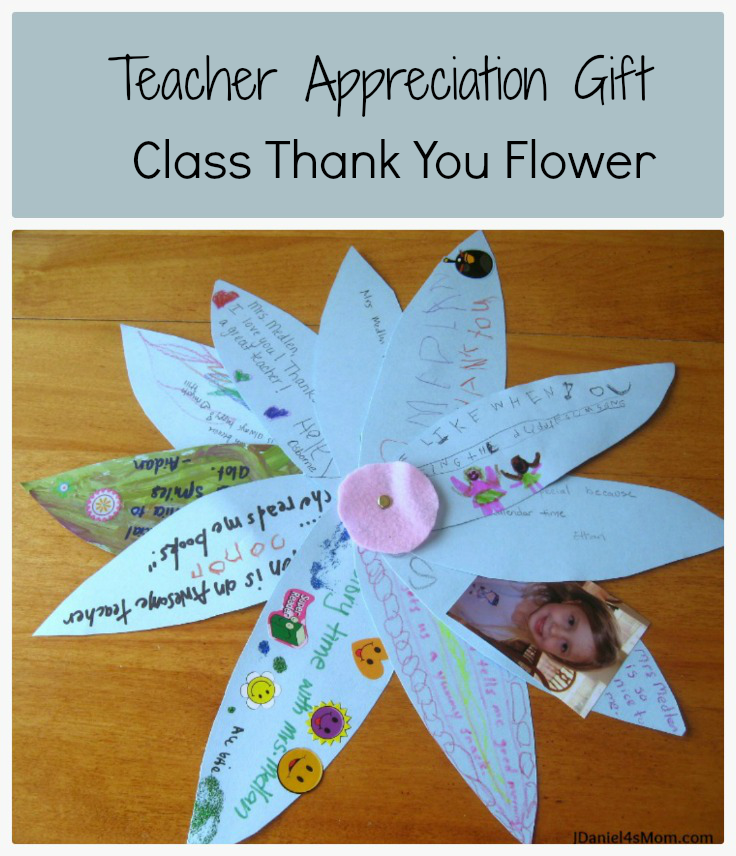 Teacher Appreciation Gift- Class Thank You Flower