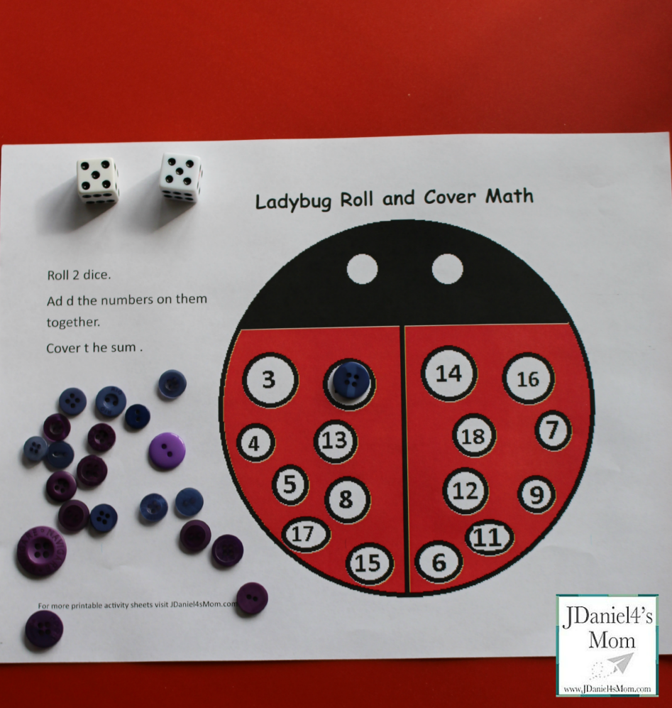 Roll and Cover Games for One and Two Dice - JDaniel4s Mom