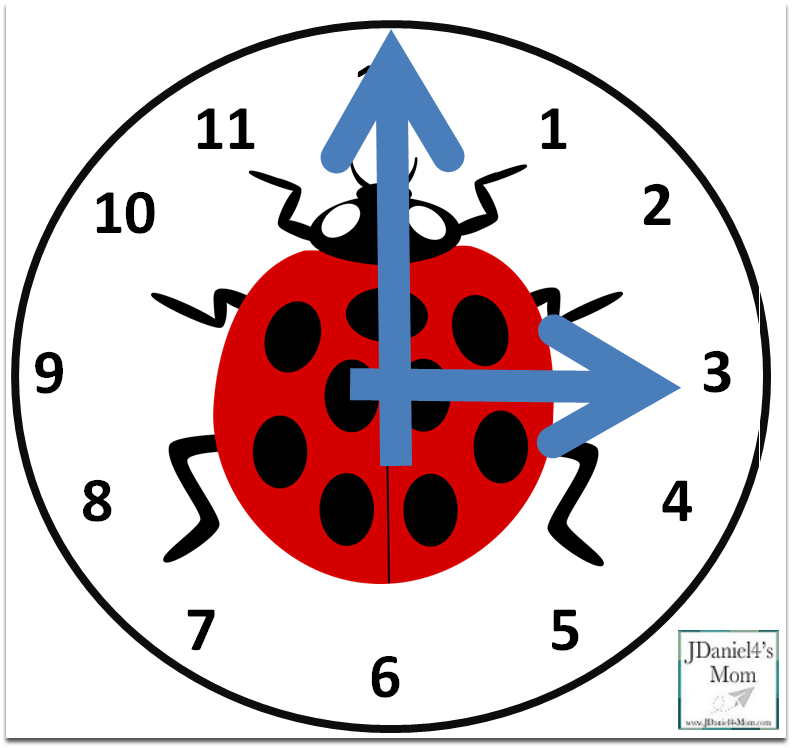 Telling Time Worksheets with Ladybugs - Telling Time Clock