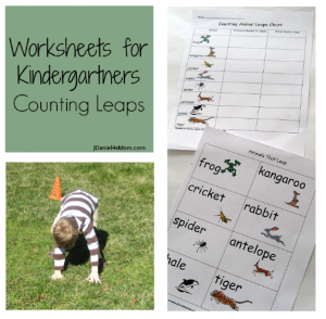 Worksheets for Kindergartners: Counting Leaps