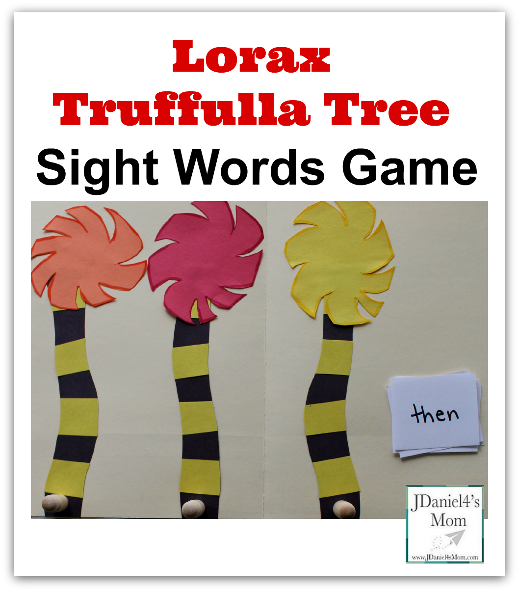 lorax truffulla tree sight words game