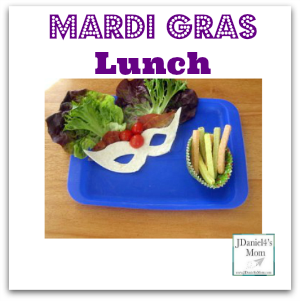 mardi gras lunch flyer