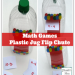 Math Games- Plastic Jug Flip Chute