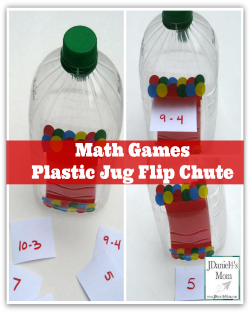 Math Games- Plastic Jug Flip Chute