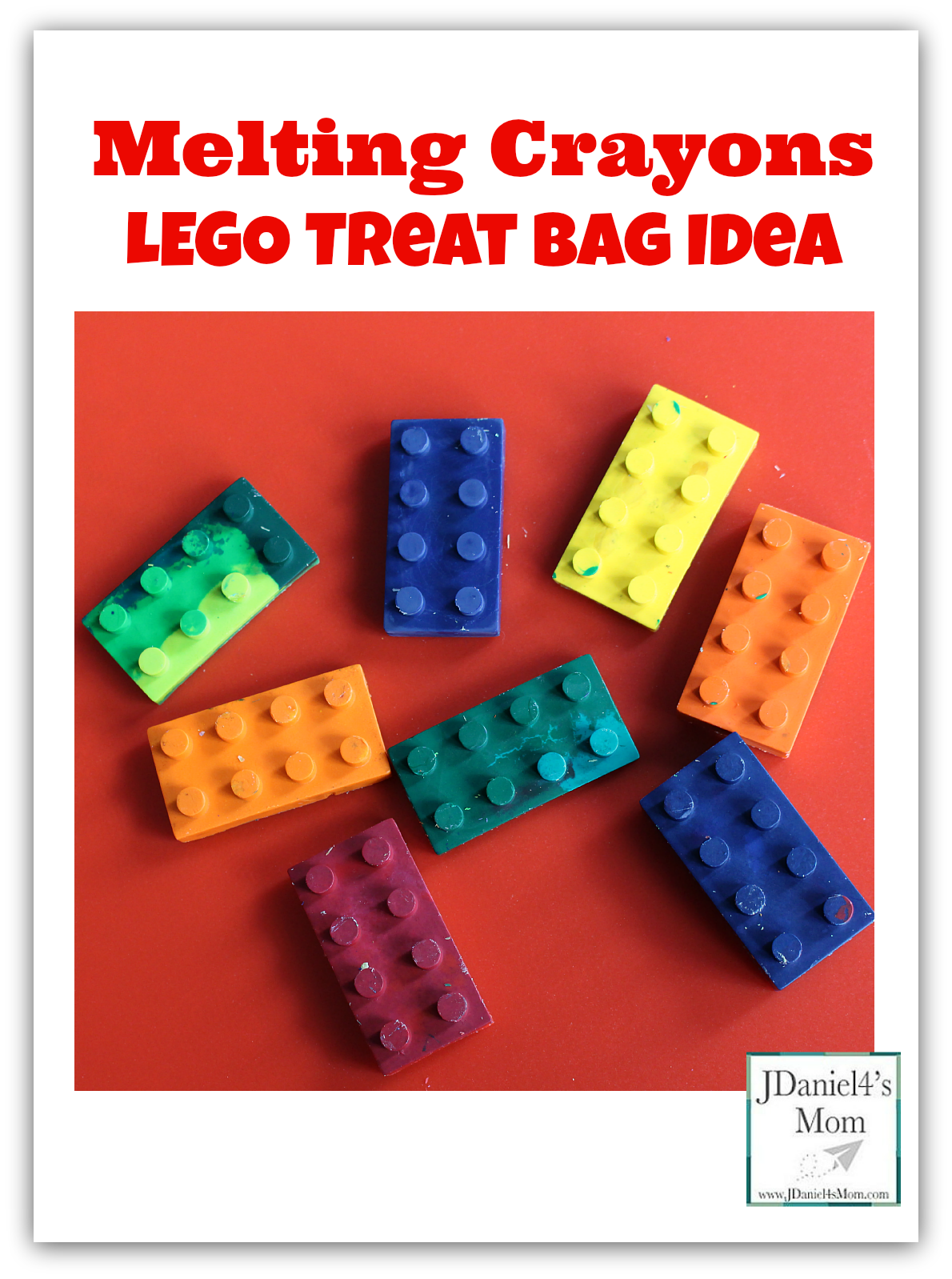 Melting Crayons- LEGO Treat Bag Idea