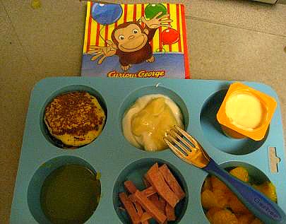Muffin Tin Monday - Curious George Muffin Tin Lunch