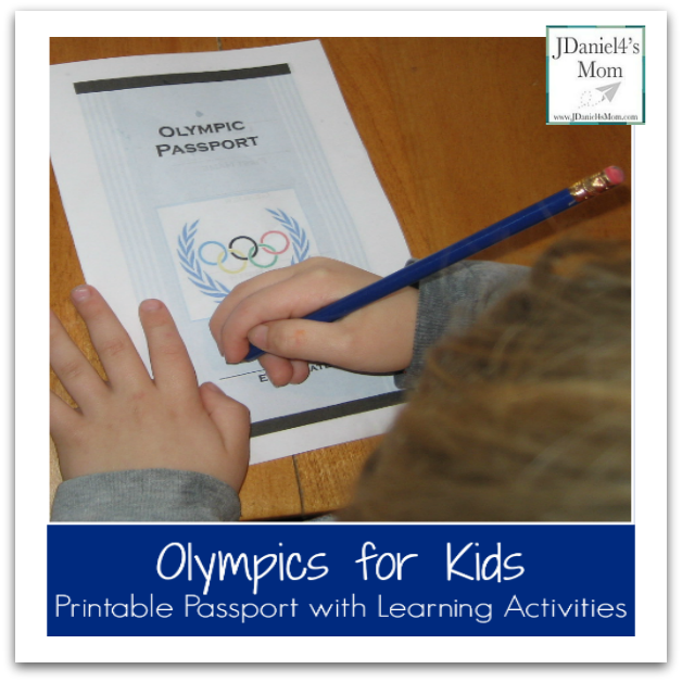 Olympics for Kids: Printable Passport with Learning Activities