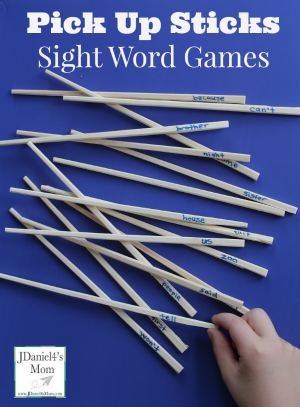 Pick Up Sticks Sight Word Games