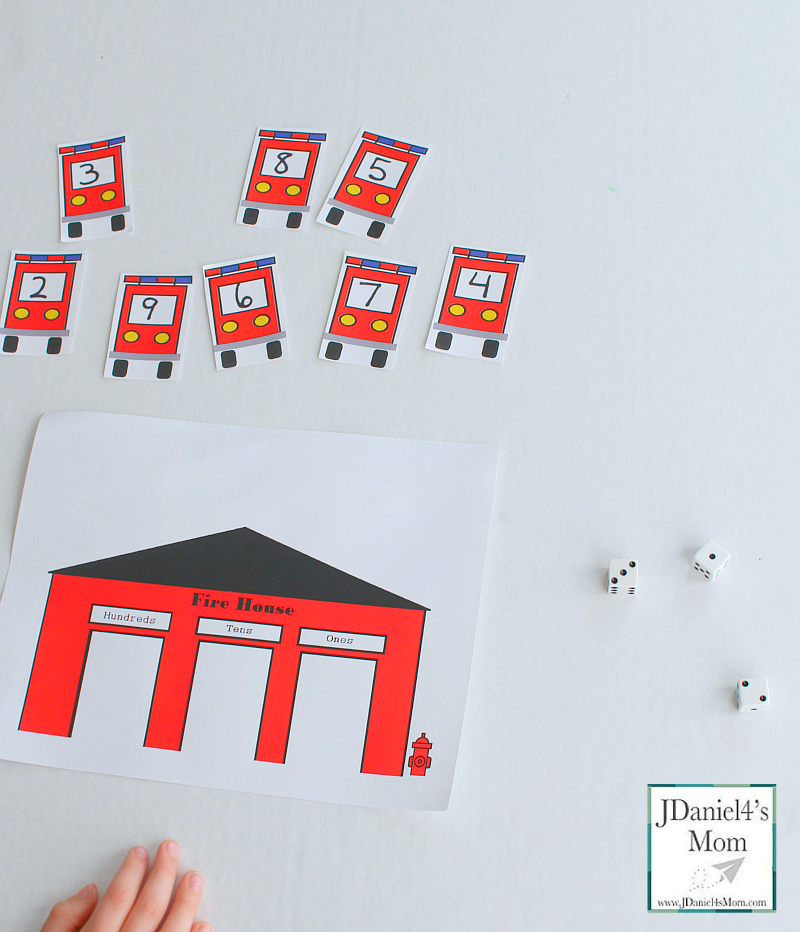 These fire house themed place value charts with number trucks would be great to work with in a center or with your children at home. There is a two digit place value chart and a three digit place value chart in this set.