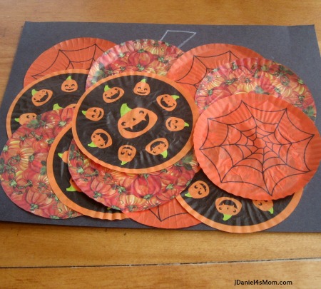 Preschool Halloween Craft Cupcake Liner