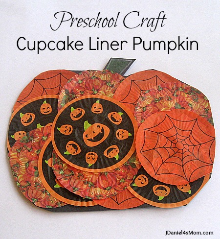 Preschool Halloween Craft Cupcake Liner