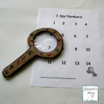 Preschool Worksheets- I Spy Numbers